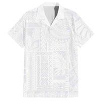 Lotu Tamaiti Samoan Art Tattoo Siapo Pattern Hawaiian Shirt LT03 White - Polynesian Pride
