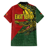 Sepik River Crocodile & Arts Festival Melanesian Pattern Family Matching Off The Shoulder Long Sleeve Dress and Hawaiian Shirt LT03 - Polynesian Pride