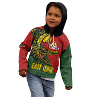 Sepik River Crocodile & Arts Festival Melanesian Pattern Kid Hoodie