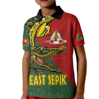 Sepik River Crocodile & Arts Festival Melanesian Pattern Kid Polo Shirt