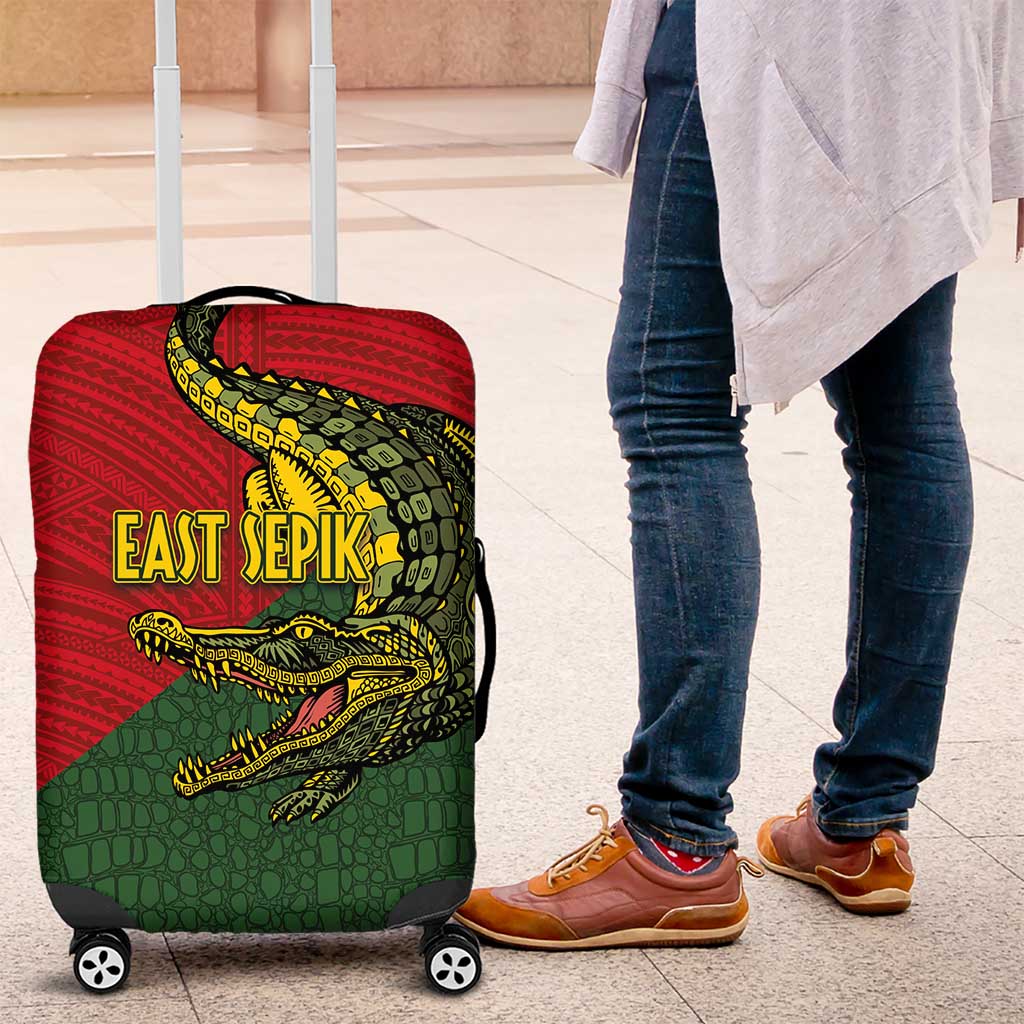 Sepik River Crocodile & Arts Festival Melanesian Pattern Luggage Cover