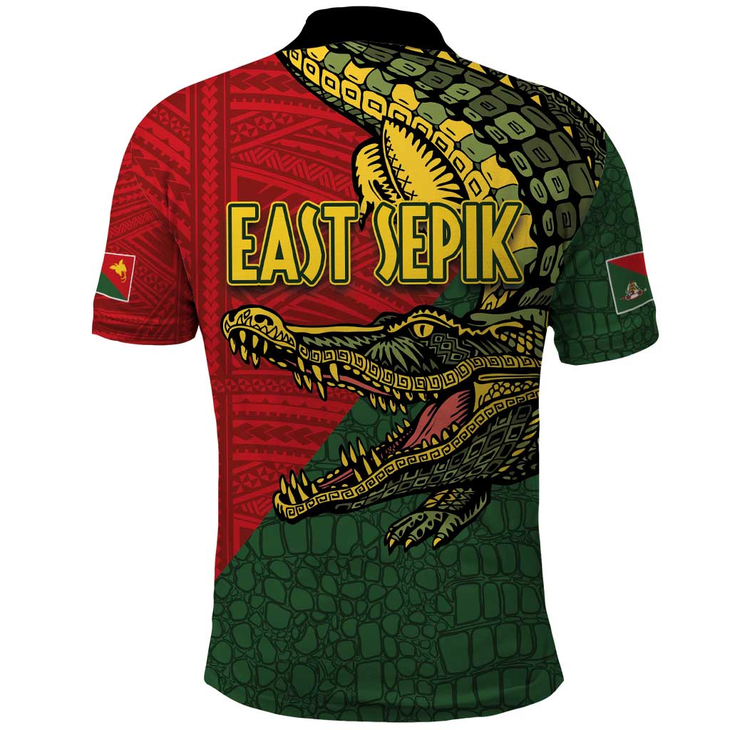 Sepik River Crocodile & Arts Festival Melanesian Pattern Polo Shirt
