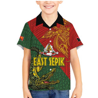 Sepik River Crocodile & Arts Festival Family Matching Mermaid Dress and Hawaiian Shirt Bird-of-paradise Melanesian Tattoo