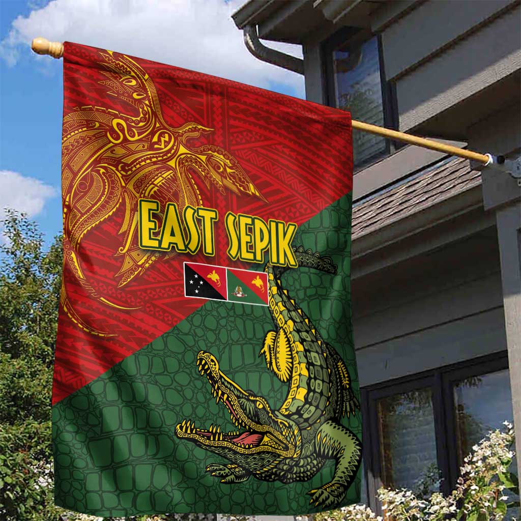 Sepik River Crocodile & Arts Festival Garden Flag Bird-of-paradise Melanesian Tattoo