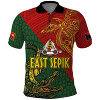 Sepik River Crocodile & Arts Festival Polo Shirt Bird-of-paradise Melanesian Tattoo