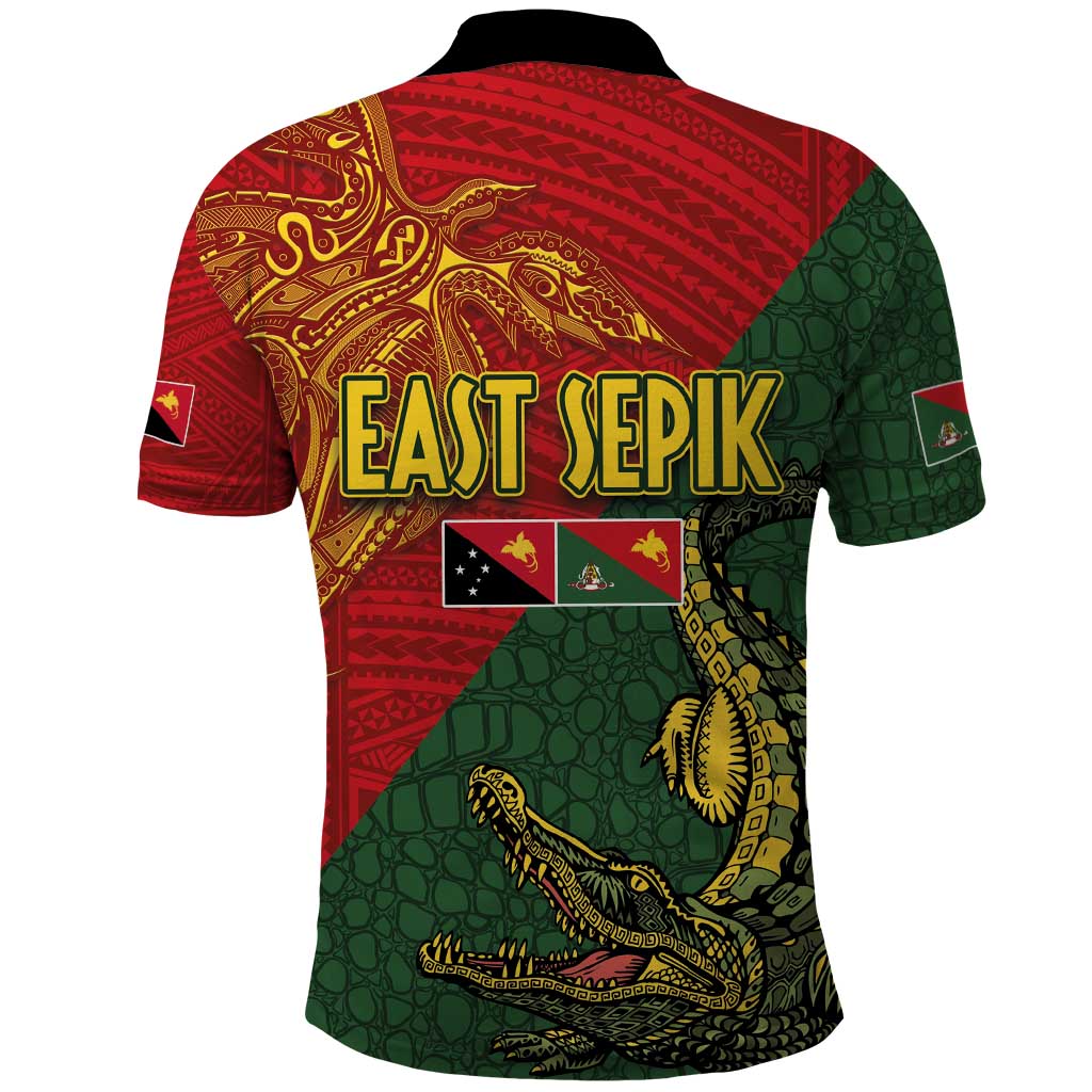 Sepik River Crocodile & Arts Festival Polo Shirt Bird-of-paradise Melanesian Tattoo