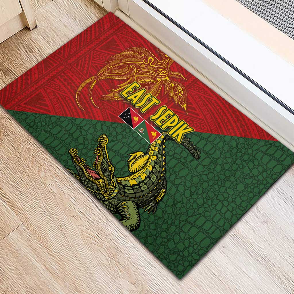 Sepik River Crocodile & Arts Festival Rubber Doormat Bird-of-paradise Melanesian Tattoo
