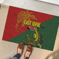 Sepik River Crocodile & Arts Festival Rubber Doormat Bird-of-paradise Melanesian Tattoo