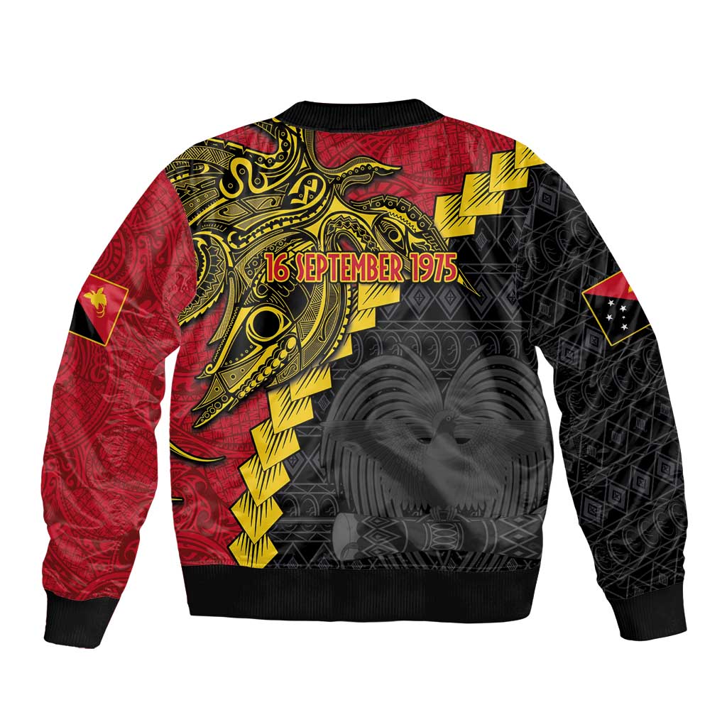 Papua New Guinea Independence Day Bomber Jacket Bird-of-paradise Melanesian Tattoo