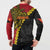 Papua New Guinea Independence Day Button Sweatshirt Bird-of-paradise Melanesian Tattoo