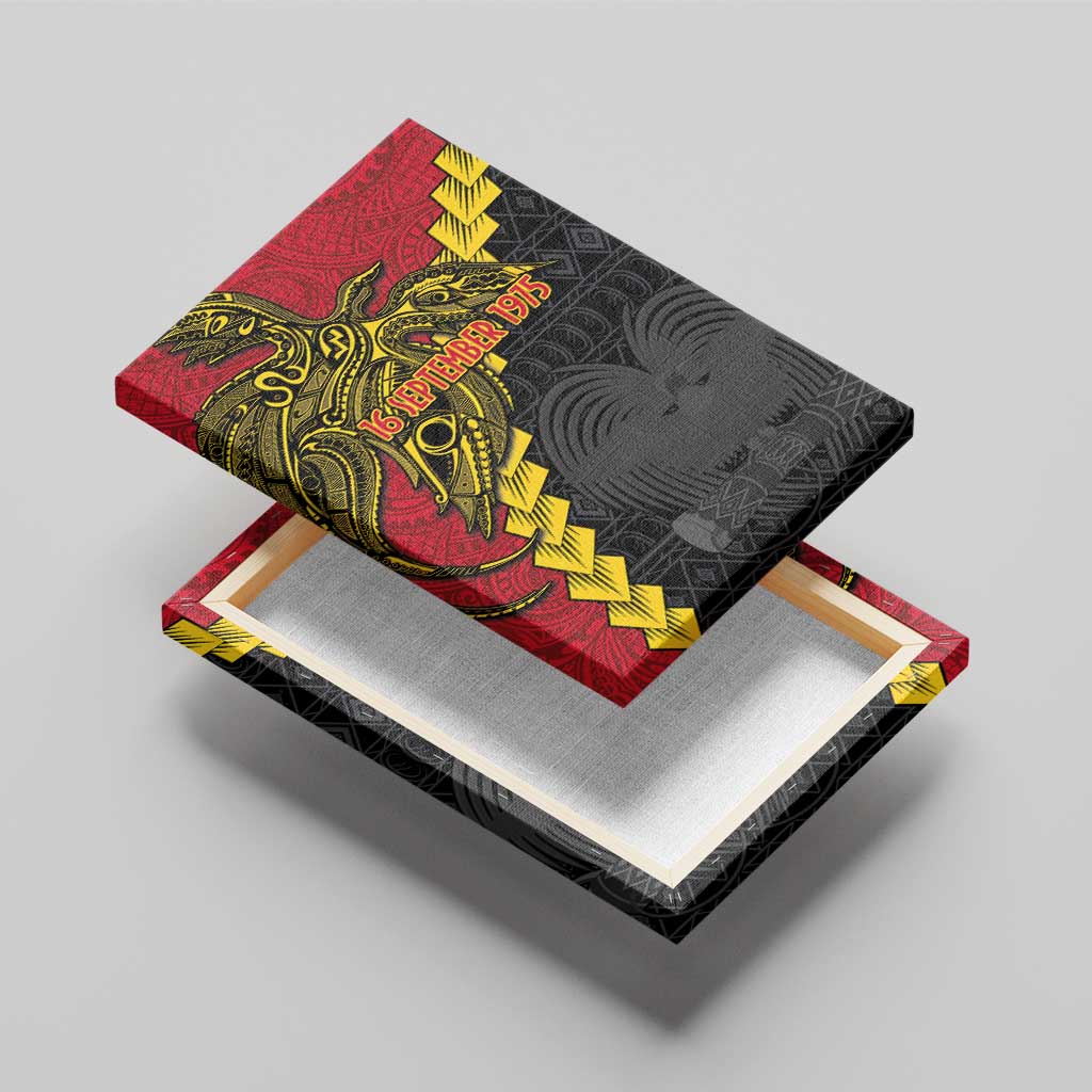 Papua New Guinea Independence Day Canvas Wall Art Bird-of-paradise Melanesian Tattoo