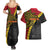 Papua New Guinea Independence Day Couples Matching Summer Maxi Dress and Hawaiian Shirt Bird-of-paradise Melanesian Tattoo