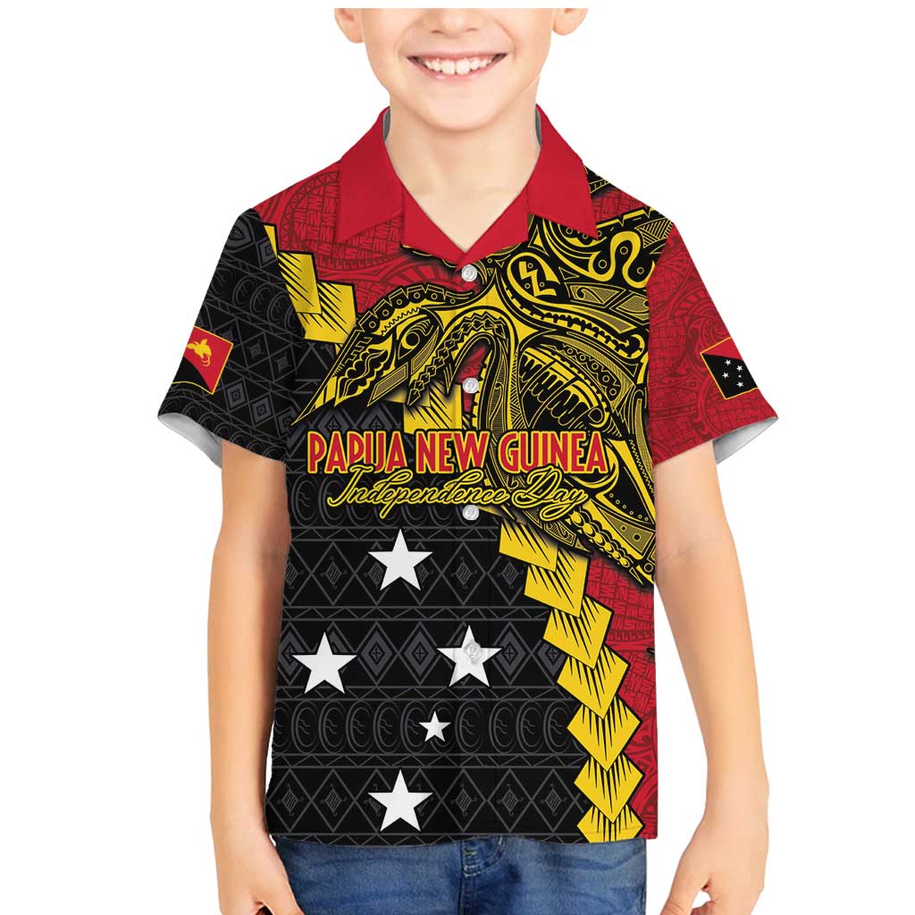 Papua New Guinea Independence Day Family Matching Mermaid Dress and Hawaiian Shirt Bird-of-paradise Melanesian Tattoo