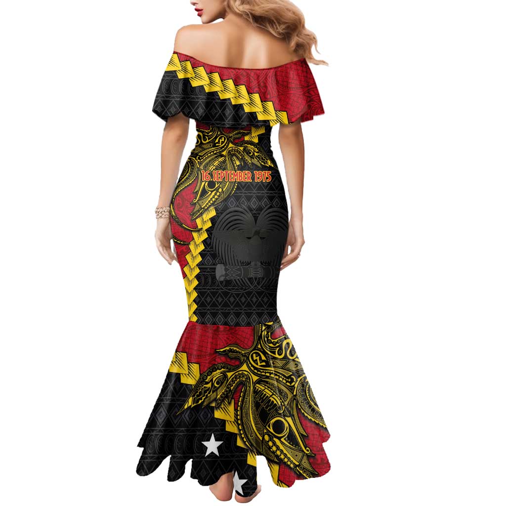 Papua New Guinea Independence Day Mermaid Dress Bird-of-paradise Melanesian Tattoo