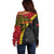 Papua New Guinea Independence Day Off Shoulder Sweater Bird-of-paradise Melanesian Tattoo