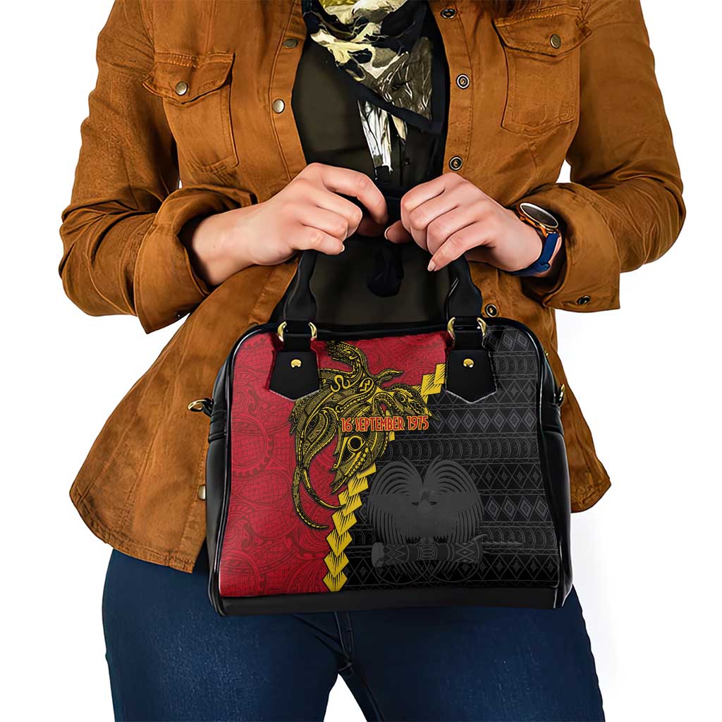 Papua New Guinea Independence Day Shoulder Handbag Bird-of-paradise Melanesian Tattoo