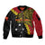 Papua New Guinea Independence Day Sleeve Zip Bomber Jacket Bird-of-paradise Melanesian Tattoo