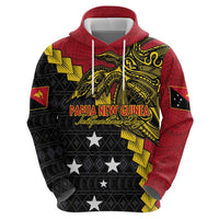 Papua New Guinea Independence Day Zip Hoodie Bird-of-paradise Melanesian Tattoo