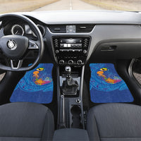 Hawaiian Funny Fruits Sea Animals Car Mats Mango Reef Triggerfish and Pineapple Turtle and Mandarin Jellyfish
