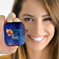 Fiji Day AirPods Case Coral Reef with Tapa Motifs and Hibiscus Ocean Vibe