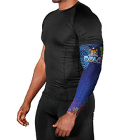 Fiji Day Arm Sleeves Coral Reef with Tapa Motifs and Hibiscus Ocean Vibe