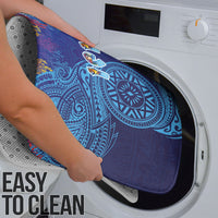 Fiji Day Bathroom Set Coral Reef with Tapa Motifs and Hibiscus Ocean Vibe