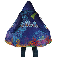 Fiji Day Cloak Coral Reef with Tapa Motifs and Hibiscus Ocean Vibe