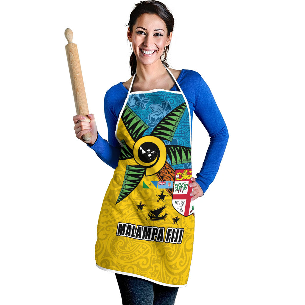 Malampa Fiji Day Apron Tapa and Melanesian Patterns with Coat of Arms