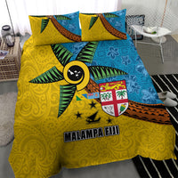 Malampa Fiji Day Bedding Set Tapa and Melanesian Patterns with Coat of Arms