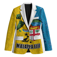 Malampa Fiji Day Blazer Tapa and Melanesian Patterns with Coat of Arms