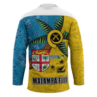Malampa Fiji Day Hockey Jersey Tapa and Melanesian Patterns with Coat of Arms