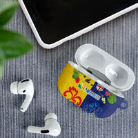 Malampa Fiji Day AirPods Case Volcano and Coral Reef with Culture Patterns Split Style