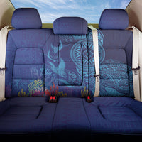 Fijian Tribal Manta Ray Back Car Seat Cover Masi Motif with Coral Reef Ocean Vibe
