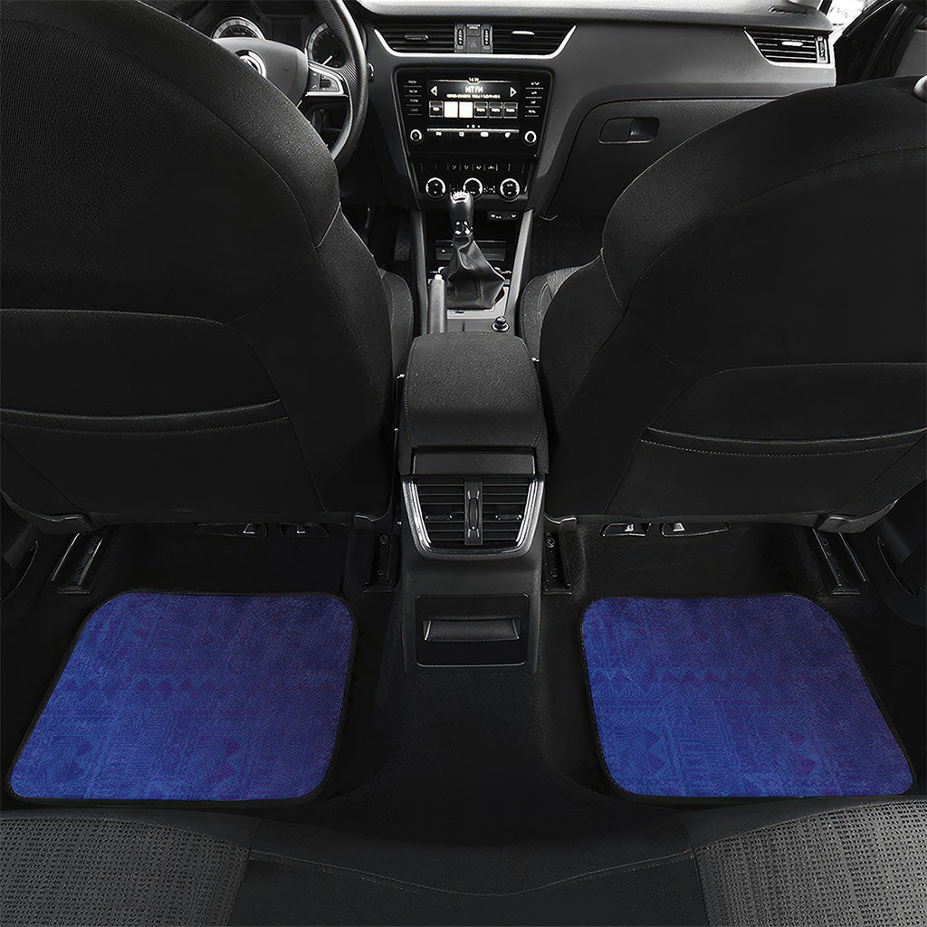 Fijian Tribal Manta Ray Car Mats Masi Motif with Coral Reef Ocean Vibe