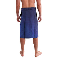 Fijian Tribal Manta Ray Lavalava Masi Motif with Coral Reef Ocean Vibe