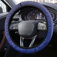 Fijian Tribal Manta Ray Steering Wheel Cover Masi Motif with Coral Reef Ocean Vibe