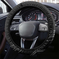 Hawaiian Halloween Skeleton Surfing Steering Wheel Cover Polynesian Tribal Tattoo and Hawaiian Pattern LT03 - Polynesian Pride