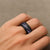 Traditional Samoan Tattoo Art Purple Color Spinner Ring - Polynesian Pride