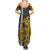 Custom Hawaii Lanai Island Summer Maxi Dress Hawaiian Warrior and Kakau Symbols Abstract Tattoo LT03 - Polynesian Pride