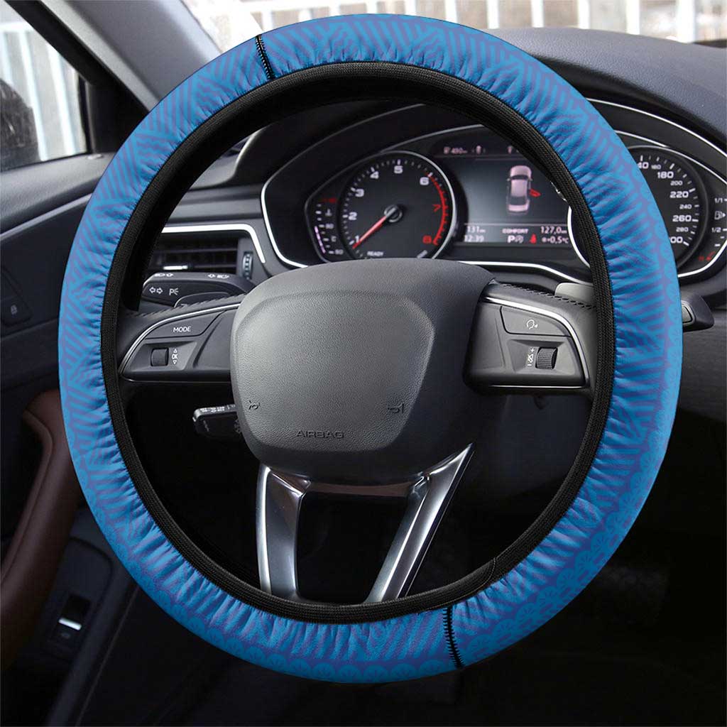 Fiji Rugby Sevens Steering Wheel Cover Commemorate Gold Medal - Rio de Janeiro 2016 LT03 - Polynesian Pride