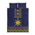 Philippines Merry Christmas Quilt Bed Set Maligayang Pasko with Parol and Xmas Pattern Barong Style