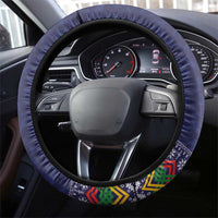 Philippines Merry Christmas Steering Wheel Cover Maligayang Pasko with Parol and Xmas Pattern Barong Style LT03 - Polynesian Pride