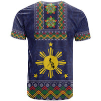 Philippines Merry Christmas T Shirt Maligayang Pasko with Parol and Xmas Pattern Barong Style