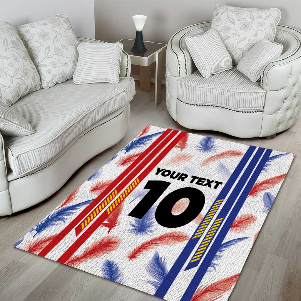 Custom Philippines Champions Football Jersey Area Rug
