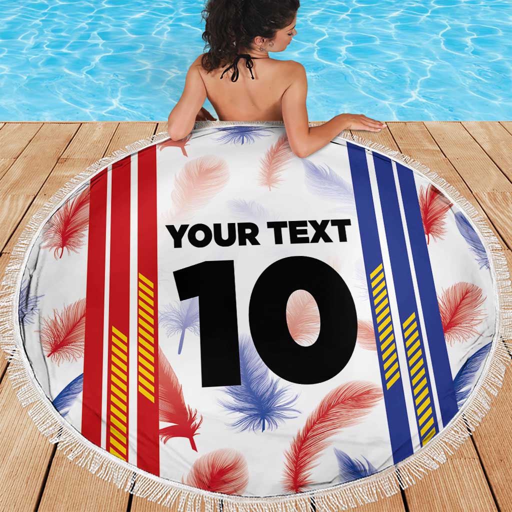 Custom Philippines Champions Football Jersey Beach Blanket