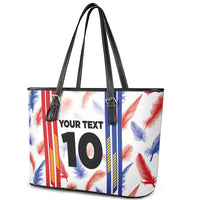 Custom Philippines Champions Football Jersey Leather Tote Bag