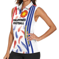 Custom Philippines Champions Football Jersey Women Sleeveless Polo Shirt