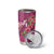 Hawaiian Turtle Love Couple Tumbler Cup Sweet Hibiscus and Kakau Pattern Rose Color