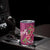 Hawaiian Turtle Love Couple Tumbler Cup Sweet Hibiscus and Kakau Pattern Rose Color