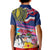 Hawaii Great Aloha Run 40th Anniversary Kid Polo Shirt Hibiscus and Kakau Pattern LT03 - Polynesian Pride
